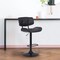 Armen Living Brooklyn Adjustable Swivel Black Faux Leather and Black Wood Bar Stool with Black Base LCBRBABLBL - alternate 5